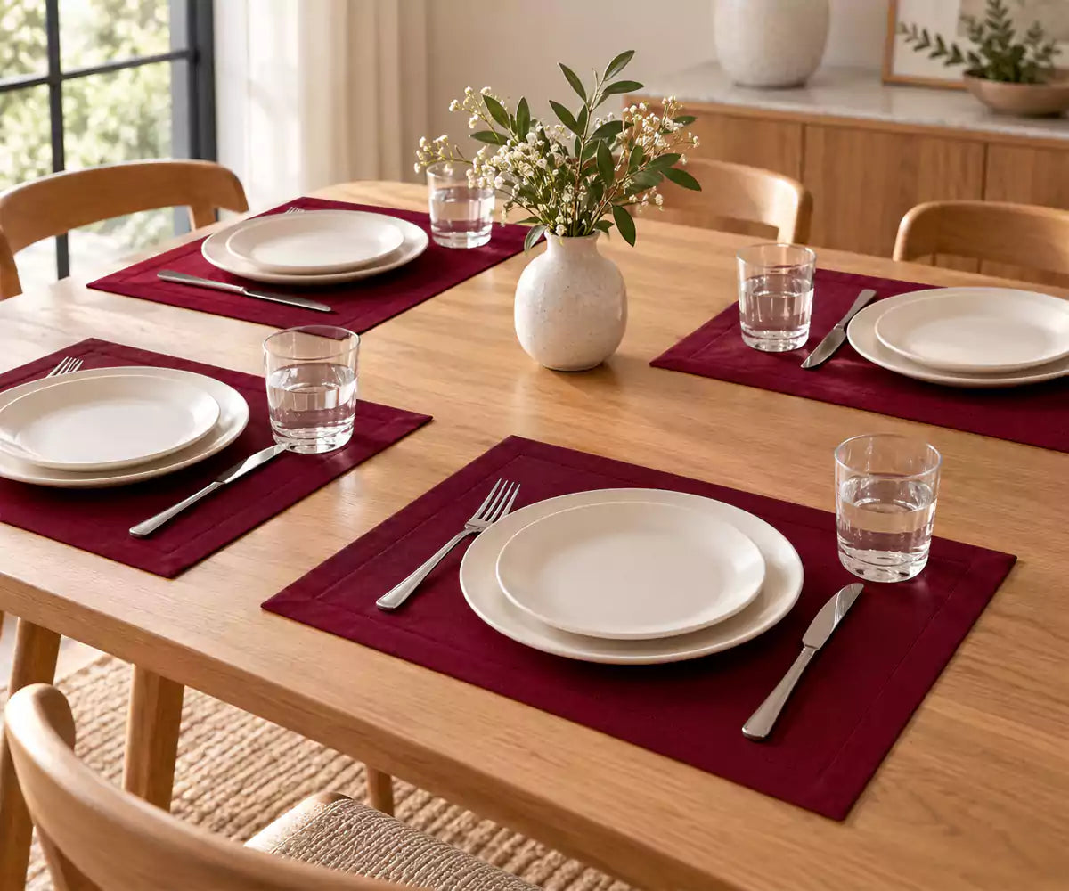 Burgundy Placemats