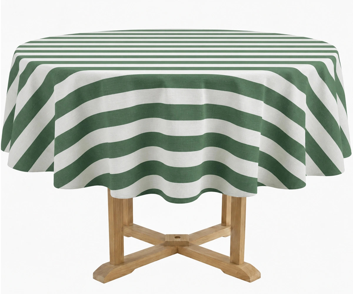 Cabana Striped Tablecloth - Round