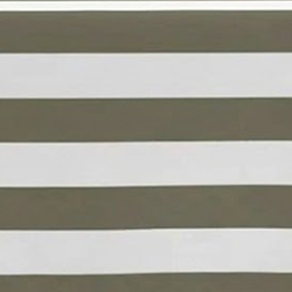 olive cabana stripe cotton linen tablecloth, reusable fabric table cover suited for modern rustic dining setups