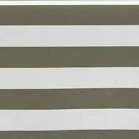 olive cabana stripe cotton linen tablecloth, reusable fabric table cover suited for modern rustic dining setups