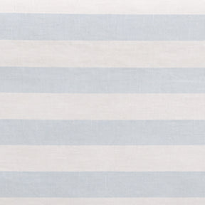 Durable rectangular cotton linen tablecloth featuring woven cabana stripes for contemporary table settings