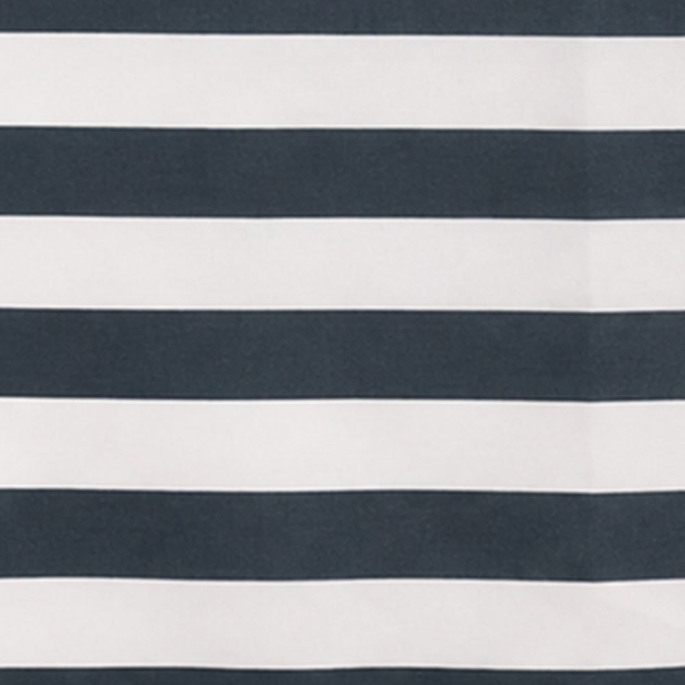 Luxury cotton linen blend rectangle tablecloth with cabana stripe pattern for elegant dining room table settings