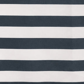 Luxury cotton linen blend rectangle tablecloth with cabana stripe pattern for elegant dining room table settings