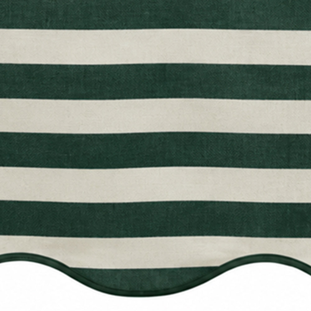 Dark green cotton fabric swatch featuring a rich deep green shade with a soft woven texture