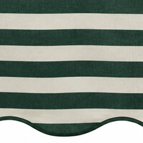Dark green cotton fabric swatch featuring a rich deep green shade with a soft woven texture