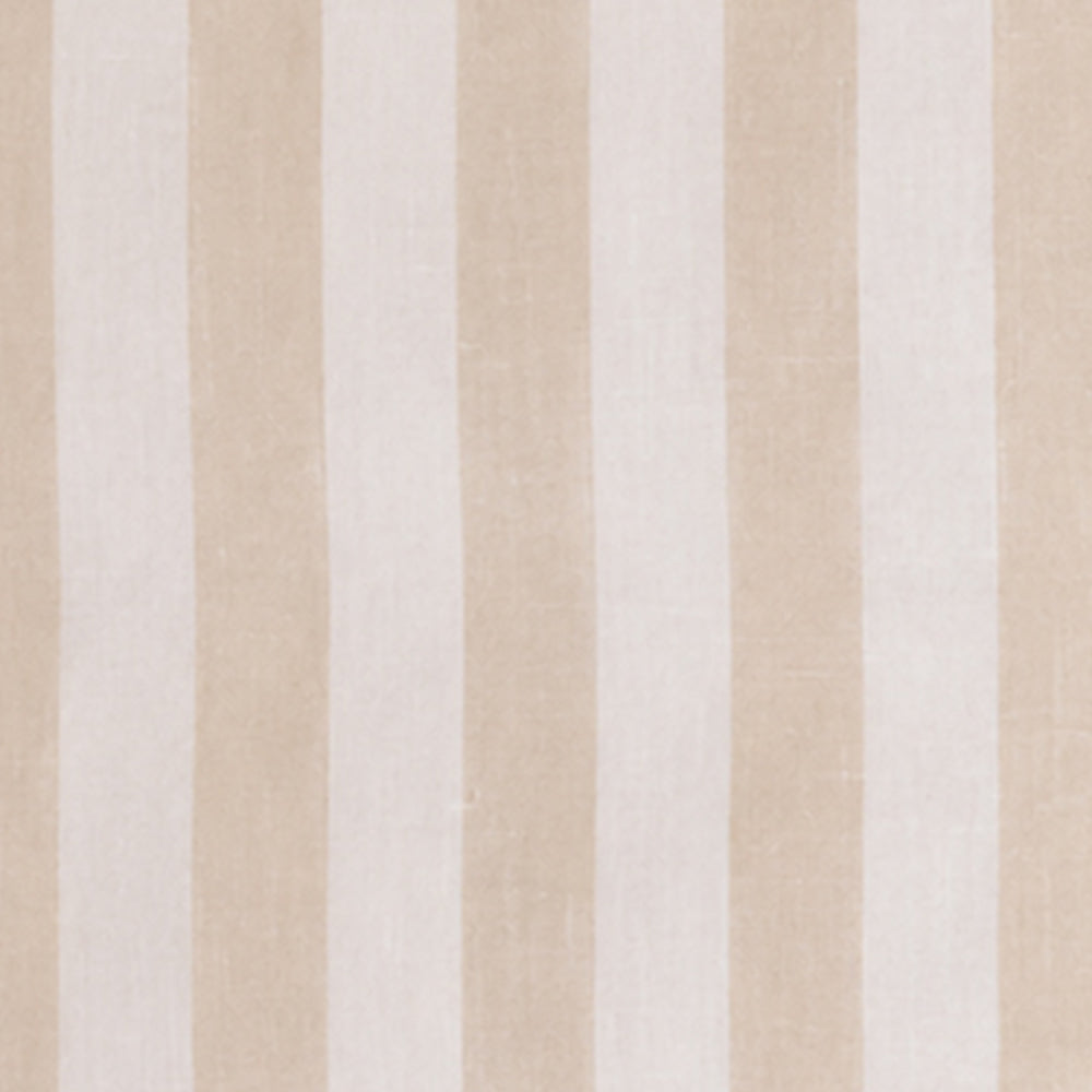 natural cabana stripe curtains in washable 100% cotton, vertical striped window panels for bedroom, living room and kitchen