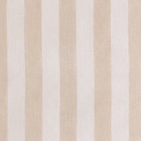 natural cabana stripe curtains in washable 100% cotton, vertical striped window panels for bedroom, living room and kitchen