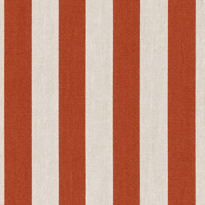 Terracotta vertical stripe curtains, washable 100% cotton window panels for bedroom and living room