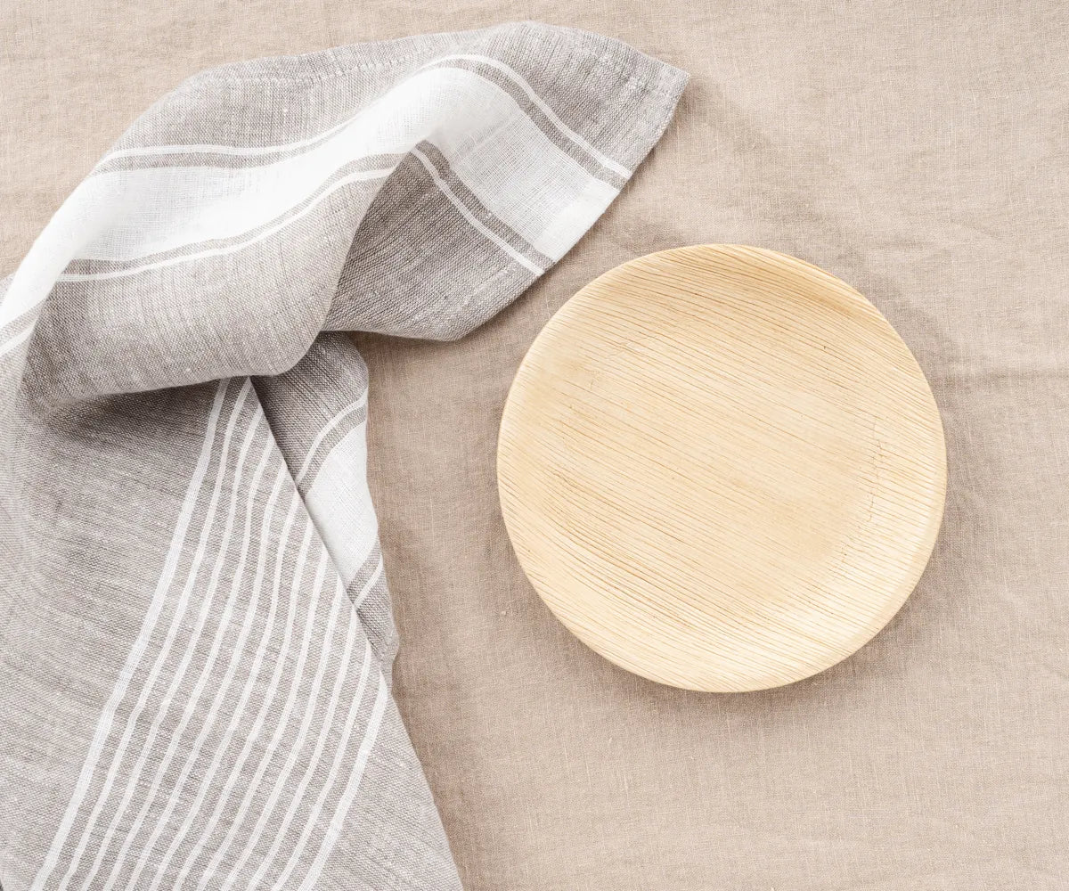 Absorbent linen kitchen towels for catering and hospitality use 