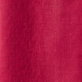 Red linen fabric texture close-up
