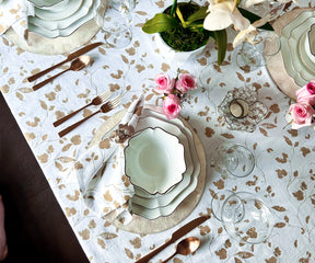 Cotton tablecloth for rectangle tables, timeless.