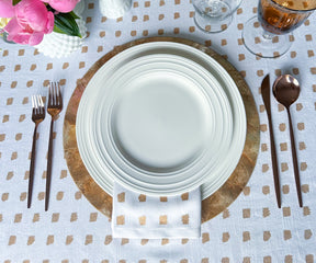 terracotta cloth napkins combining practical functionality with aesthetic appeal to elevate the dining experience.