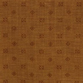 Mustard brown geometric print cotton napkins, set of reusable patterned cloth dinner napkins - close up