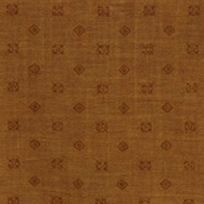 Printed coral cotton tablecloth with subtle pattern on dining table