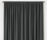 gray  solid cotton curtains, modern window drapes