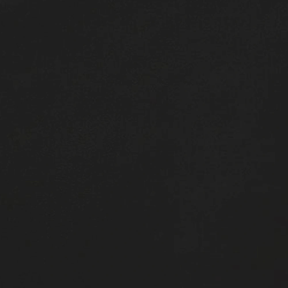 Solid black cotton table runner shown in flat lay view, smooth woven fabric for contemporary table décor