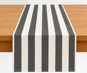 100% cotton striped table runner designed to add a casual yet polished look to dining tables and seasonal gatherings