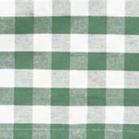 Buffalo checked table runner fabric in Sage Green and white plaid pattern
