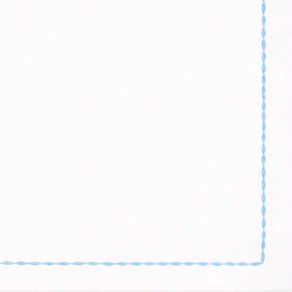 Assorted white cotton napkins with stitched edges, perfect for weddings, holidays, and formal dinners