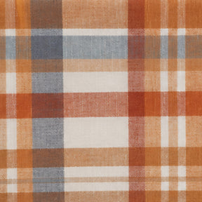 Rust blue plaid tablecloth featuring a classic checked pattern for fall gatherings, seasonal entertaining and dining table décor