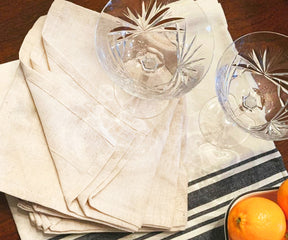 Best kitchen towels - cotton dish towels or linen tea towels are machine washable in cold water.