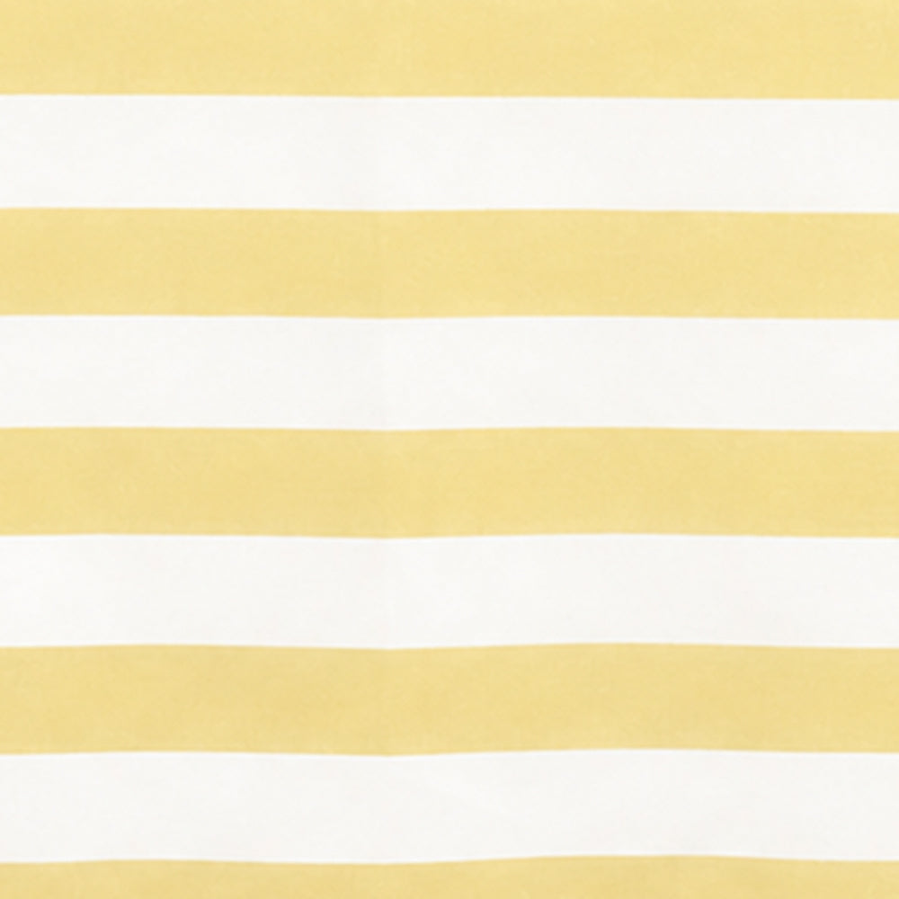 Rectangle cotton and linen blend striped tablecloth in butter yellow, perfect for spring dining, brunch, and everyday table décor.