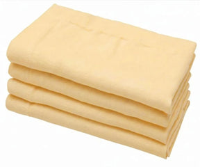 Cotton linen table napkins in white, pink, navy blue, and beige for event table decorations