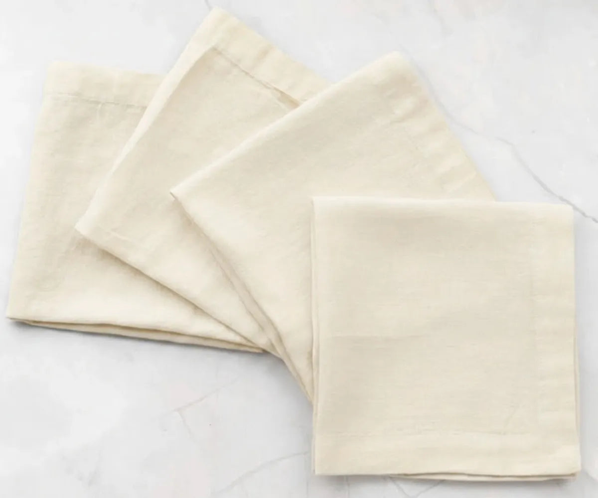 Bulk cotton linen napkins designed for restaurants, banquet halls, and catered events