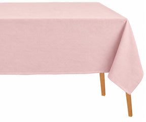 Pink rectangular dining tablecloth for brunch and gatherings Cotton linen farmhouse tablecloth for special occasions