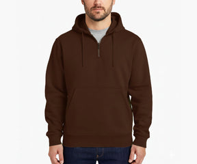 Men’s Brown Cotton Hoodie – warm breathable hoodie for streetwear and winter comfort