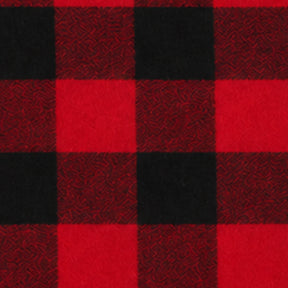 58 inch round cotton Christmas tree skirt featuring a classic plaid pattern for festive holiday tree decor