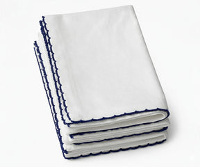 embroidered cotton napkin for farmhouse and modern table décor