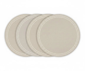 natural round placemats for kitchen and dining table styling – eco-friendly cotton table mats.