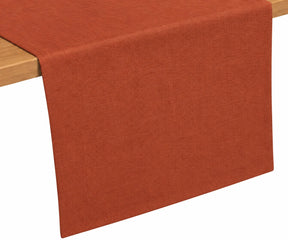Rust cotton table runner, plain decorative dining table runner for Thanksgiving, Christmas gatherings, family dinners, and special occasions