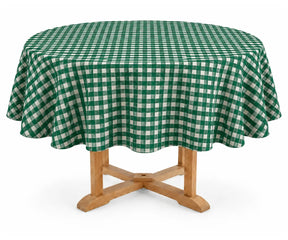 Plaid Round Tablecloth - Christmas Tablecloth