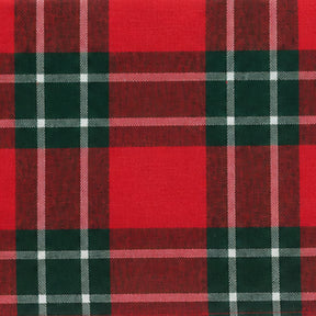 Red green plaid cotton tablecloth, rectangular dining table cover for Christmas and holiday entertaining, festive farmhouse dining décor