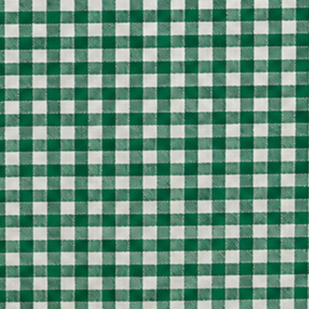 Green white checked cotton tablecloth, small gingham-style rectangular table cover for kitchen dining tables, farmhouse and country home décor