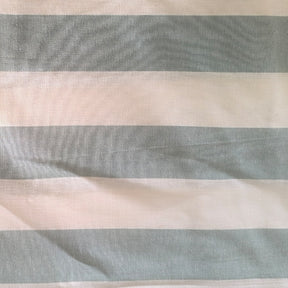 Light blue striped cotton swatch with a soft coastal-inspired texture