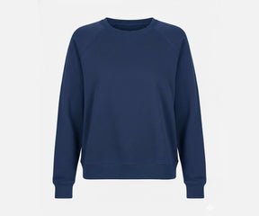 Women’s sweatshirt in soft cotton fabric Casual women’s sweatshirt front view Comfortable women’s sweatshirt for everyday wear .