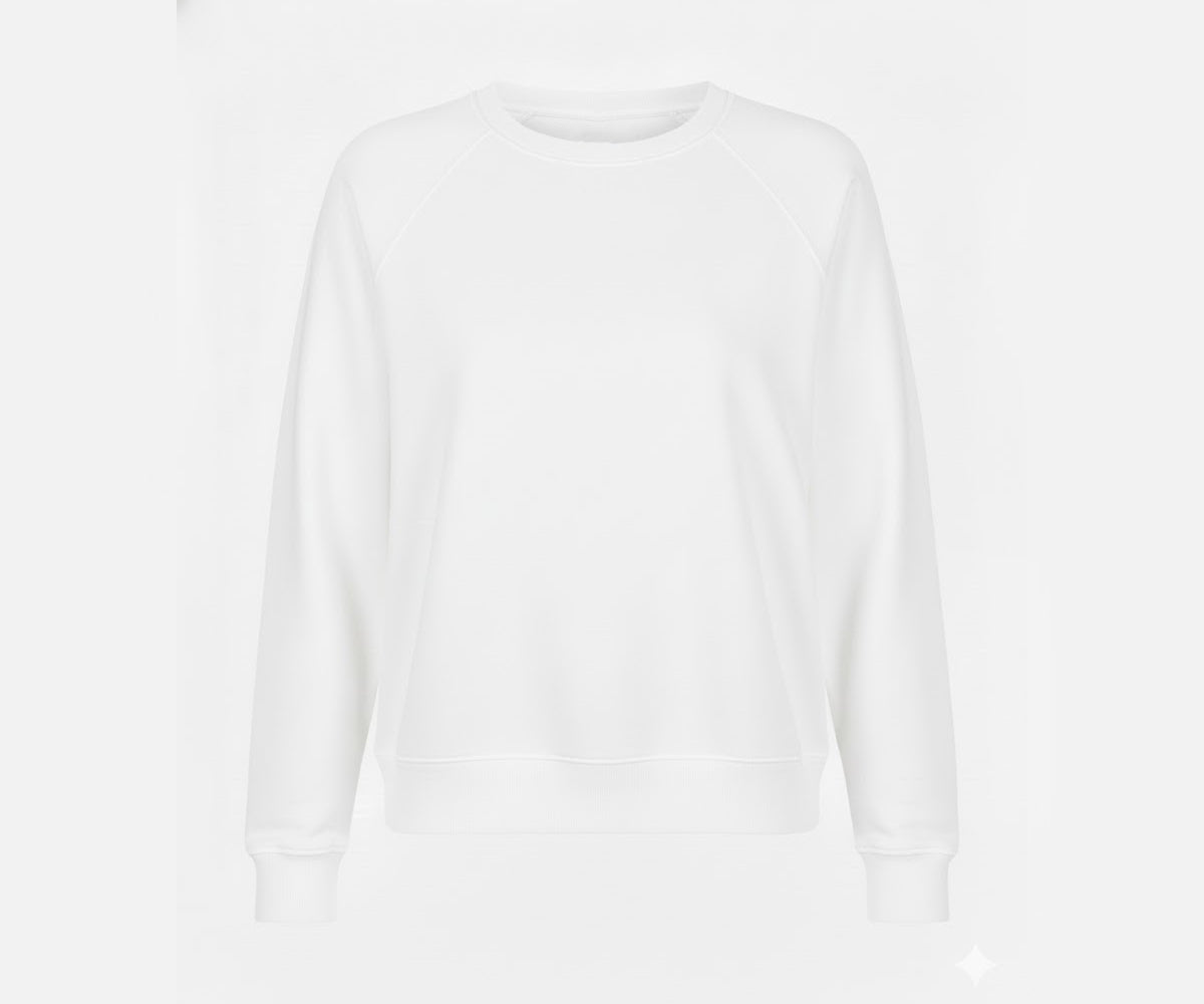 Women’s sweatshirt in soft cotton fabric Casual women’s sweatshirt front view Comfortable women’s sweatshirt 