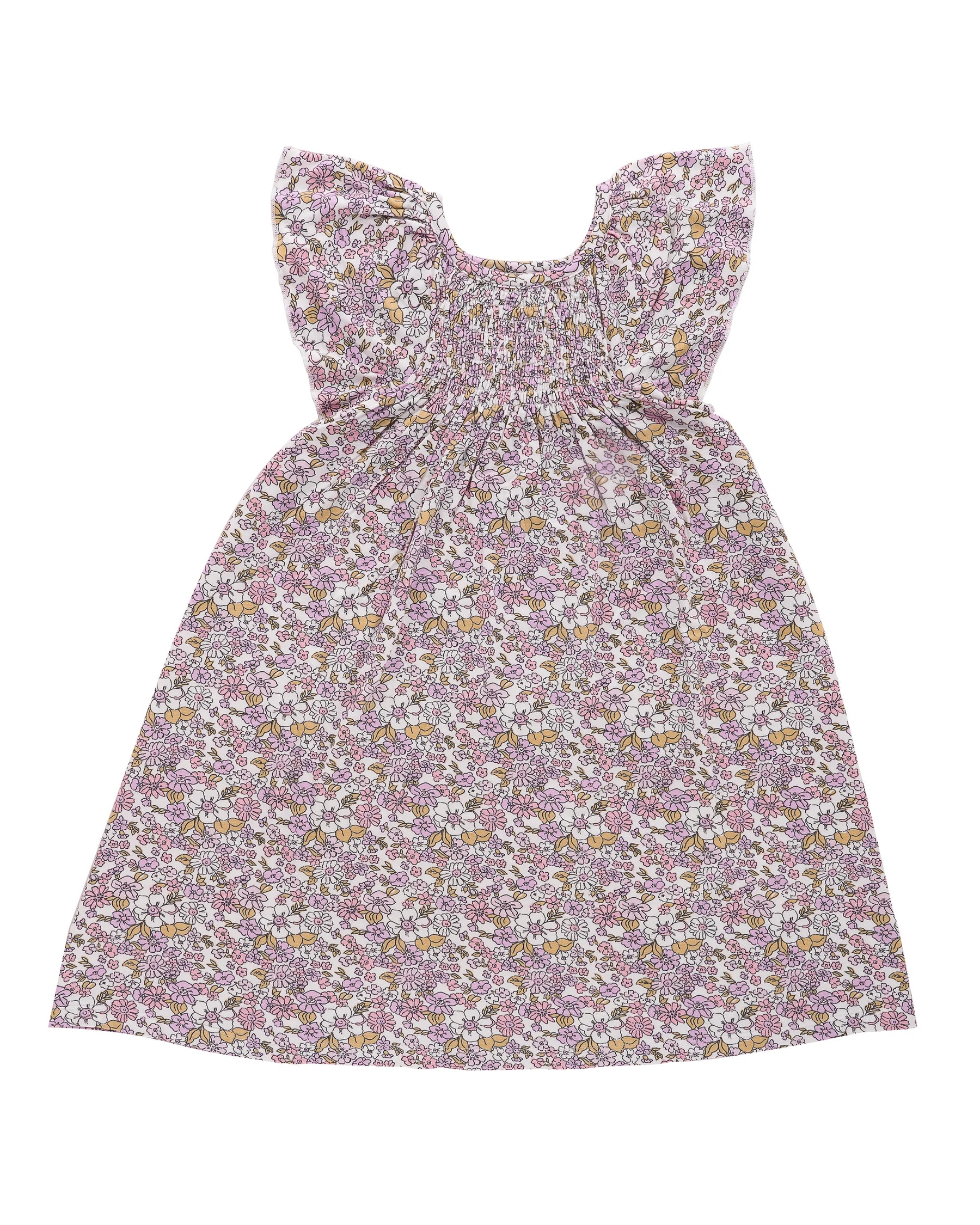 Pink floral cotton dress for baby girls – sleeveless summer outfit for toddlers aged 1 to 6, soft breathable fabric for warm days.