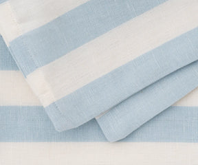 Soft and breathable cotton linen blue cushion cover