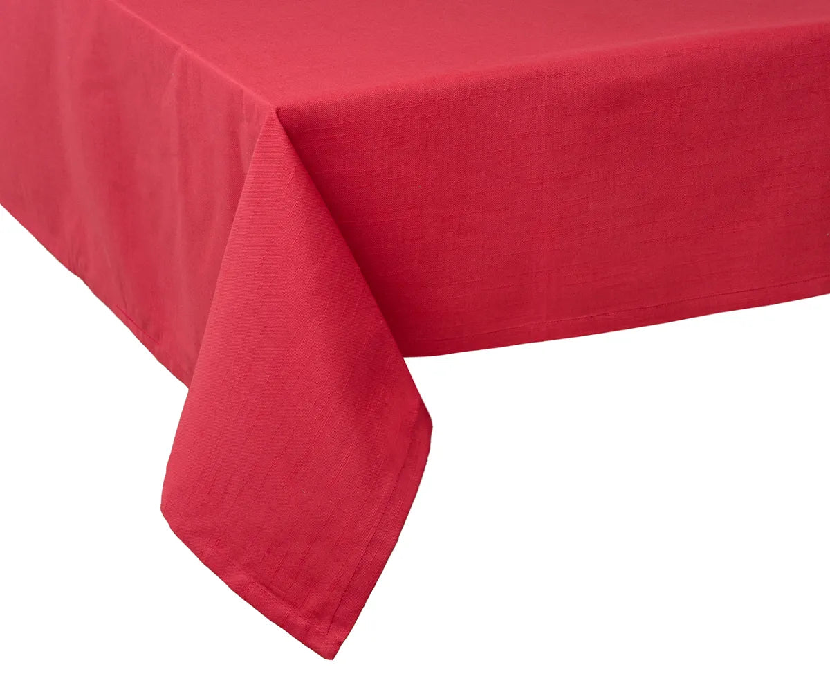Premium 100% cotton maroon tablecloth with napkins