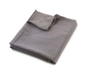 400 thread count brown sateen flat sheet made from 100% cotton