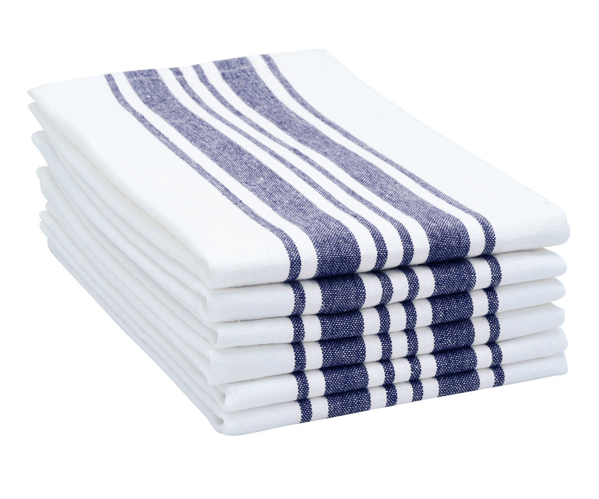 Soft and absorbent blue cloth napkins, ideal for both casual and formal occasions