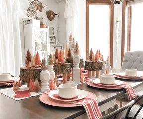 Coral Kitchen Towels Set of 4