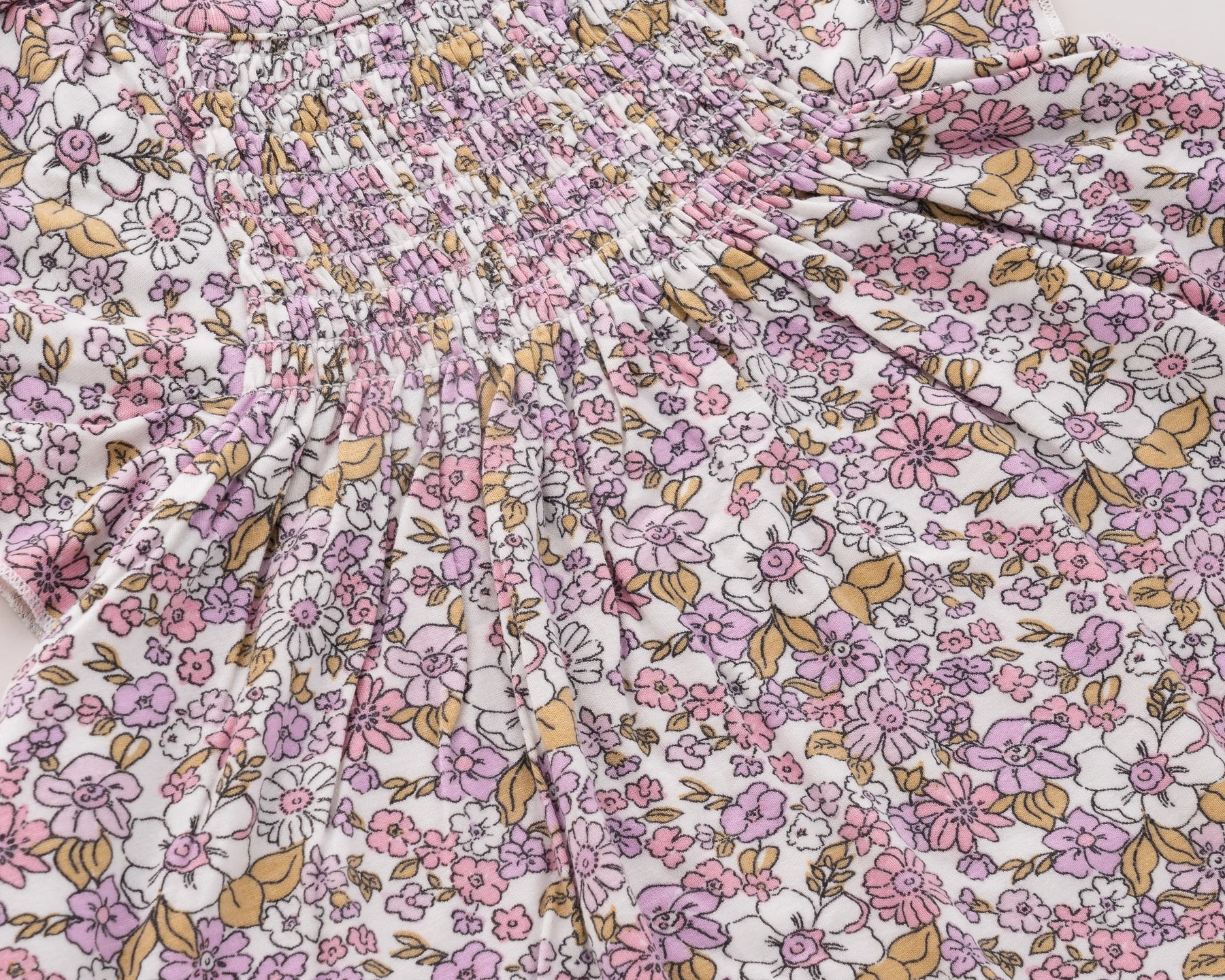 Baby girl sleeveless pink cotton frock – floral toddler dress for birthdays, picnics, and everyday wear.