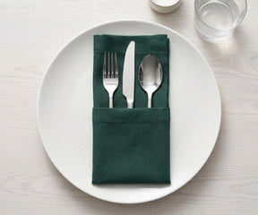 100% cotton hemstitch napkins with elegant stitched border, soft absorbent cloth napkins for entertaining and everyday meals
