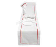 Soft and durable cotton table runner perfect for weddings.