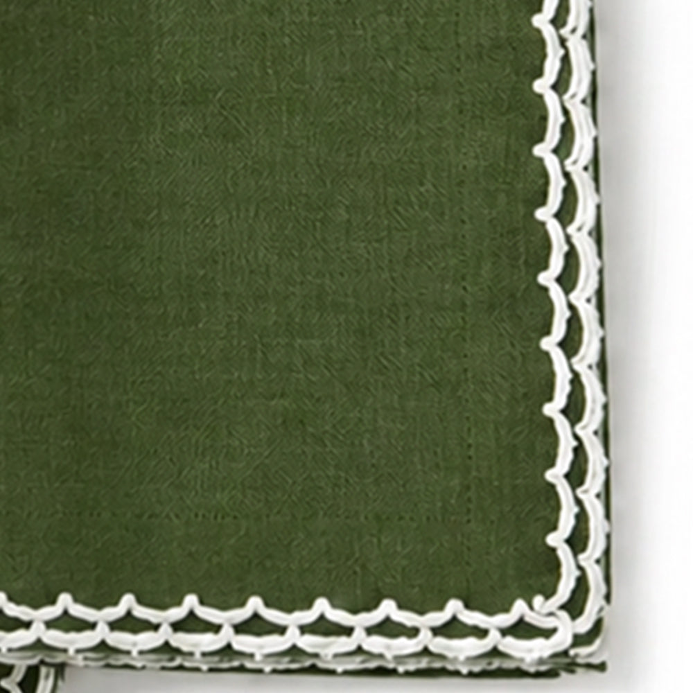 Olive green cloth napkins for elegant dining tables, entertaining, and everyday meals
